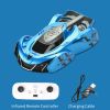 Wall Climbing Remote Control Car Dual Mode 360° Rotating RC Stunt Cars  Blue