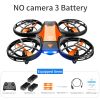 Mini Drone 4K 1080P HD Camera WiFi Foldable Quadcopter RC Drone - no camera 3battery2