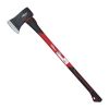 Hyper Tough 3.5 lb Single Bit Axe with Red & Black Double Injection Fiberglass 34" Handle - Hyper Tough