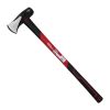 Hyper Tough 8 lb Splitting Burst Axe Maul Red & Black Double Injection Fiberglass 34" Handle - Hyper Tough