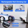 Electric Wall Climbing Car Toy 360° Rotating Shunt Car Remote Control Dual Mode RC Blue