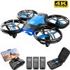 Mini Drone 4K 1080P HD Camera WiFi Foldable Quadcopter RC Drone - no camera 3battery