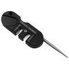 1pc Portable Tungsten Ceramic Carbide Knife Pocket Sharpener Pocket Diamond Tool For Outdoor Camping Hiking - Black