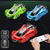 Wall Climbing Remote Control Car Dual Mode 360° Rotating RC Stunt Cars  Blue