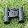 40x22 HD Powerful Binoculars 2000M Long Range Folding Mini Telescope BAK4 FMC Optics For Hunting Sports Outdoor Camping Travel - Black