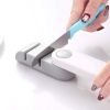 Knife Sharpener Portable Double Mini Grindstone Rotatable Handle Sharpening Cutter Home Kitchen Gadget Tool - gray