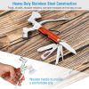 Outdoor Survival Multitool 7in Folding Multifunctional Axe Hammer Plier Knife Tool Camping - Red