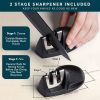 Kitchen Gifts Kitchen Knife Set with Handles - Black - Kitchen Surpplice