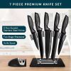 Kitchen Gifts Kitchen Knife Set with Handles - Black - Kitchen Surpplice