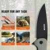 Folding Pocket Knife 3.5 in/8.8 cm D2 Steel Blade G10 Handle Pocket Clip - Default