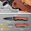 9 in 1 Multitool Pocket Knife - Black + Wood Grain