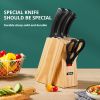 Knife Set Stainless Steel Vegetable Knife Slicing Knife Multi Purpose Knife Cutting Vegetable Fruit Knife Multi Purpose Scissors Sharp 5 Piece Set - S