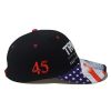 Trump same baseball cap US general election spot USA eagle Trump hat - Printed Eagle Head - Black - Adjustable