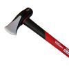 Hyper Tough 8 lb Splitting Burst Axe Maul Red & Black Double Injection Fiberglass 34" Handle - Hyper Tough