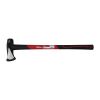 Hyper Tough 8 lb Splitting Burst Axe Maul Red & Black Double Injection Fiberglass 34" Handle - Hyper Tough