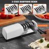 Kitchen Knife Sharpener for Quick Sharpening & Polishing - White - Kitchen Supplies