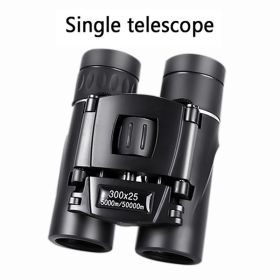 500X25 / 300X25 Professional Folding Small Compact Lightweight Binoculars; Long Range Zoom Telescope With Storage Bag For Hiking Hunting Travel Super (size: 300x25)