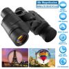 Portable HD Binoculars with FMC Lens Low Light Night Vision Telescope for Bird Watching Hunting Sports Events - Black